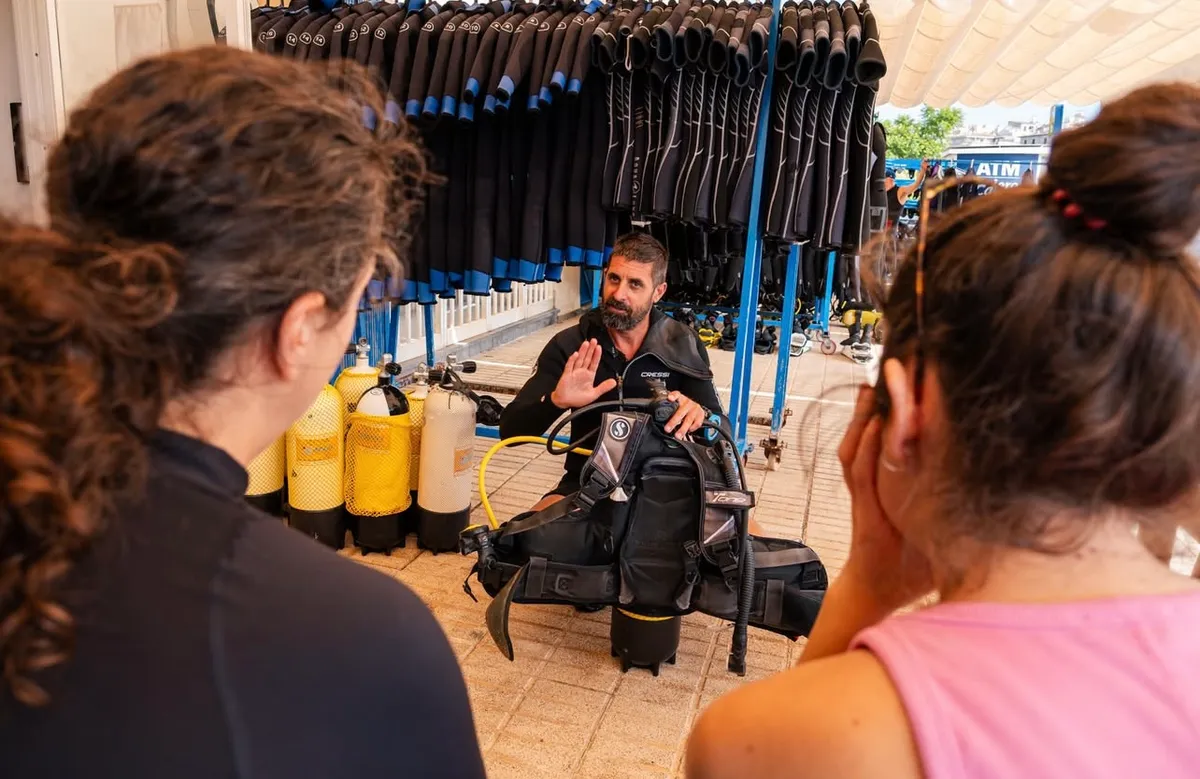 Happy Students After Completing PADI Scuba Diving Course at Skualo Porto Cristo, Mallorca