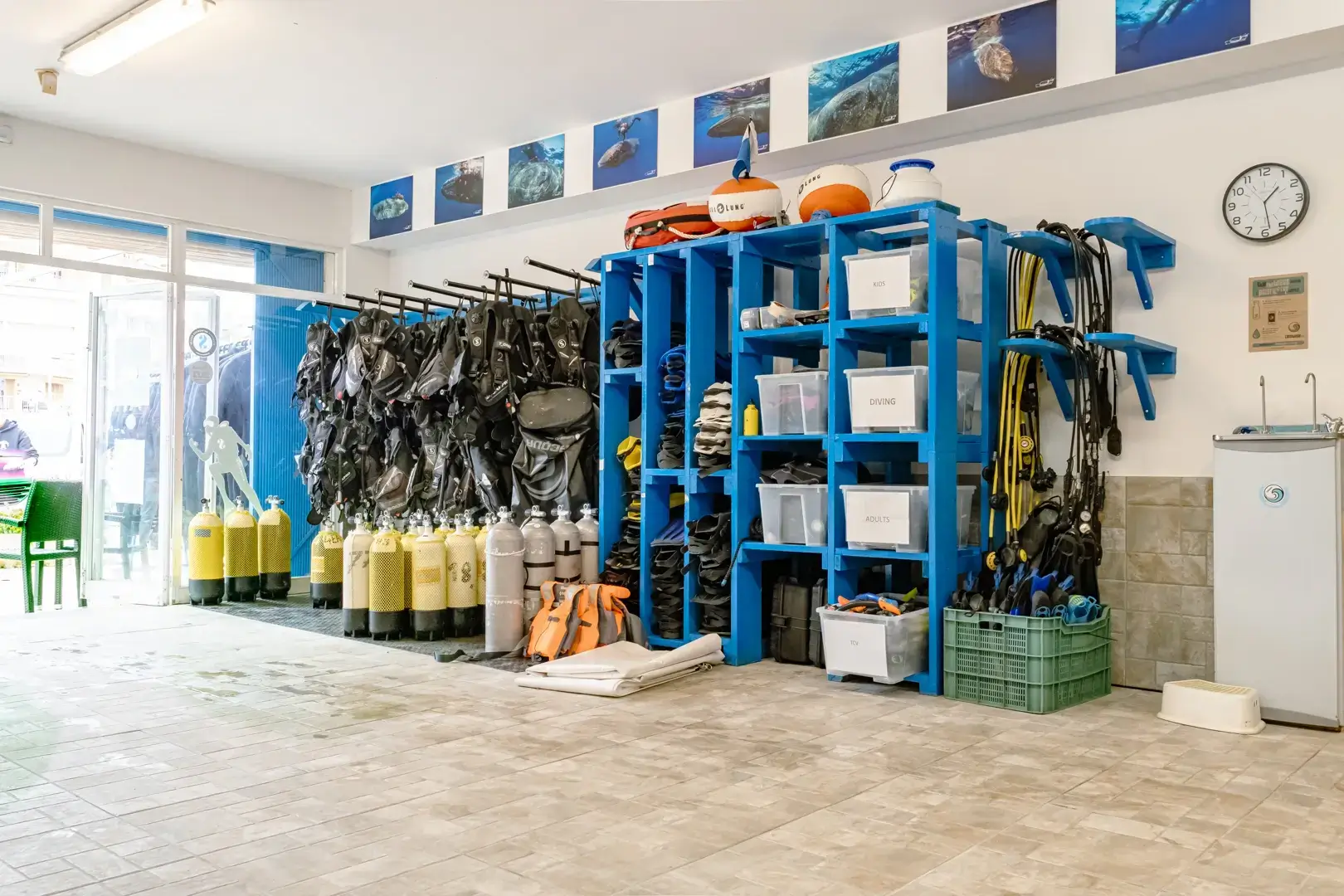 Skualo Porto Cristo Scuba Diving Equipment Room, Mallorca